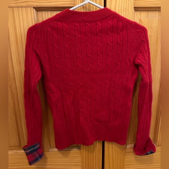 Vineyard Vines Red Cashmere Sweater - Picture 3 of 4